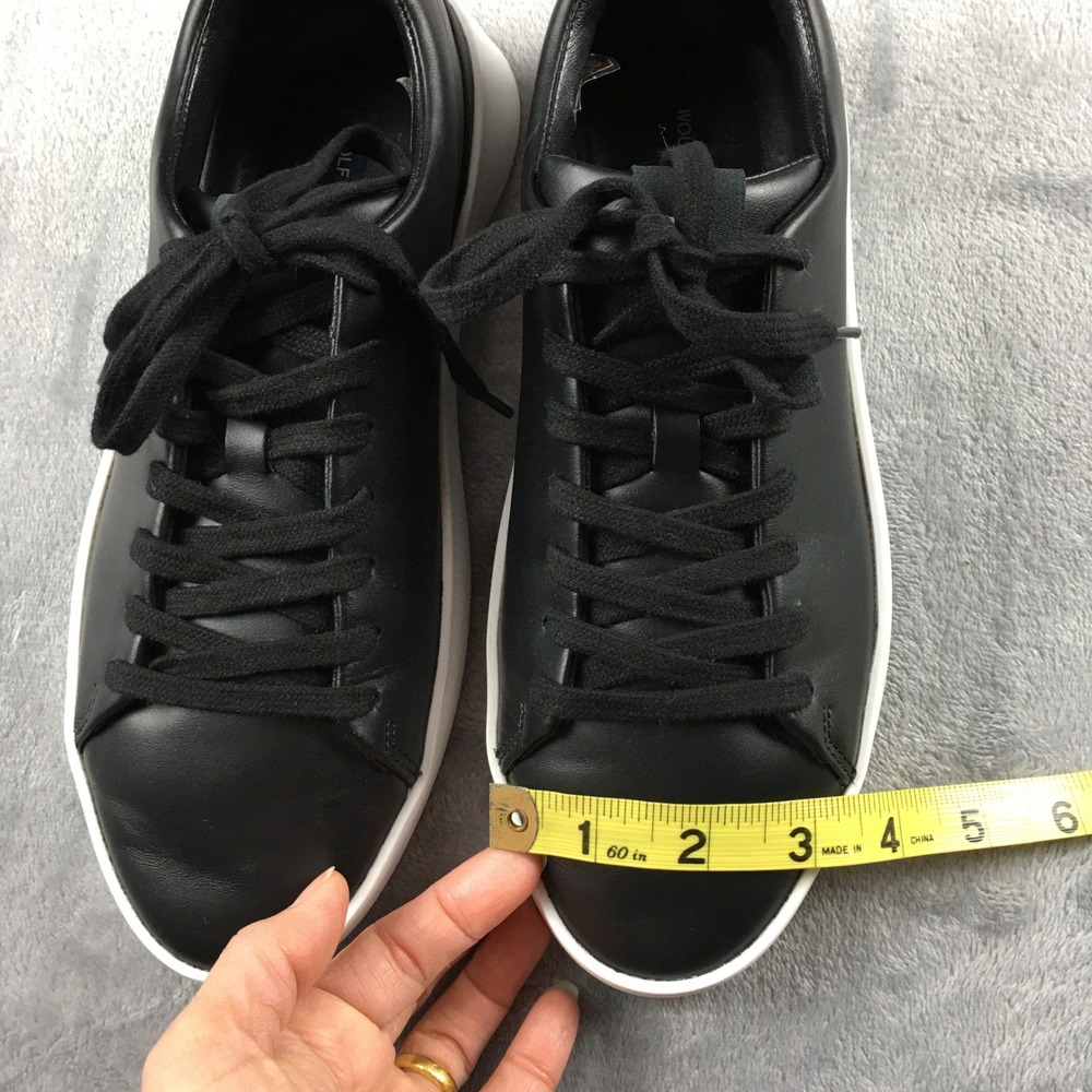 Wolf & Shepherd Cruise' Lo Black & White Sneakers Mens 7W Women 9W EU 40 Preppy - Picture 14 of 16